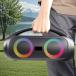 Enceinte Bluetooth&reg; Boost 40W Etanche Lumineuse Poign&eacute;e de transport Noire
